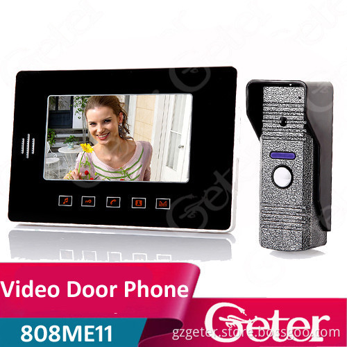 New touch pad 7inch video door phone Super thin design shapeTouch button